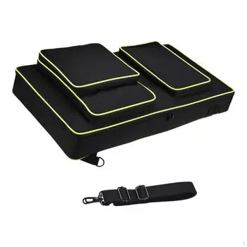 Сумка для хранения проигрывателя дисков DJ-оборудования Защита концерта Регулируемая длина Портативный Путешествия Музыка