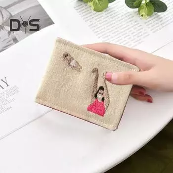 Сумка для хранения противозачаточных таблеток из хлопчатобумажной ткани, держатель для противозачаточных таблеток, надежная застежка-кнопка, вышитая, портативная, забавная сумка для противозачаточных таблеток жёлтый