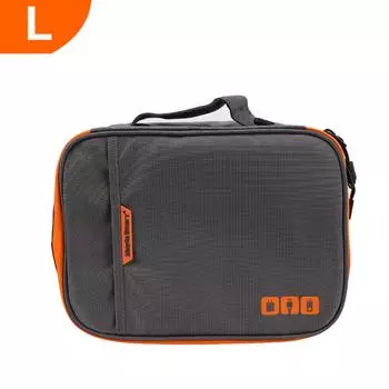 Сумка для хранения проводов цифрового зарядного устройства, двухслойная сумка для хранения дорожного кабеля, сумка для дорожного кабеля, органайзер для гаджетов MD041 L