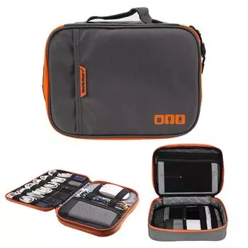Сумка для хранения проводов для цифрового зарядного устройства, сумка для хранения гаджетов, двухслойная дорожная сумка для проводов MD041 L