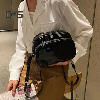 Сумка для хранения Прозрачный водонепроницаемый рюкзак большой емкости Многоцелевой одобренный стадион Прозрачная сумка через плечо Кошелек для женщин чёрный