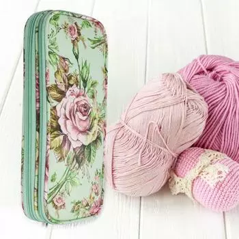 Сумка для хранения пряжи, большая емкость, износостойкая ткань Оксфорд, сумки на молнии для вязания игл для дома оранжевый