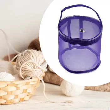 Сумка для хранения пряжи, сумка-держатель для клубков с люверсом, контейнер для барабана, сумка-корзина, маленькая