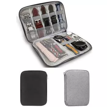 Сумка для хранения ремешка, циферблата и кабеля для Apple Watch из-за рубежа 21x16x2.5 cm чёрный