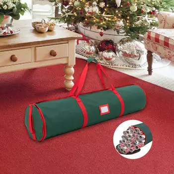 Сумка для хранения рождественских подарков, праздничная, с молниями, удобное хранение, органайзер для зелёный