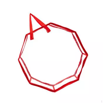 Сумка для хранения рождественских венков, рождественский контейнер, восьмиугольный, с ручками, 30 дюймов, прозрачный