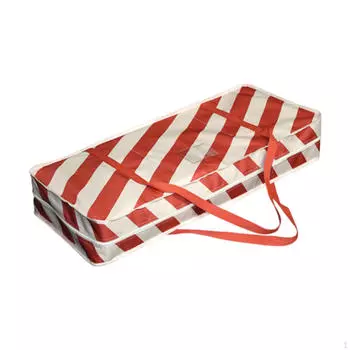 Сумка для хранения рождественской елки, праздничная, с застежкой-молнией сверху, многоцелевая, легкая, разрывная Red Stripes
