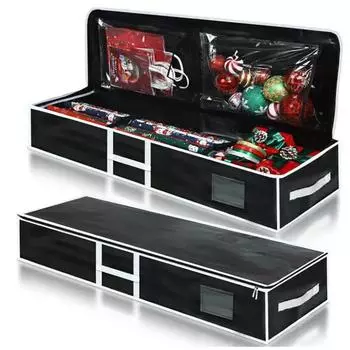 Сумка для хранения рождественской елки с усиленной ручкой, застежкой-молнией, большой вместимости, водонепроницаемый складной органайзер для рождественской елки