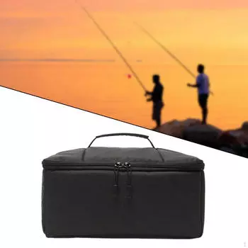Сумка для хранения рыболовной катушки, водонепроницаемый держатель, сумка для переноски чёрный