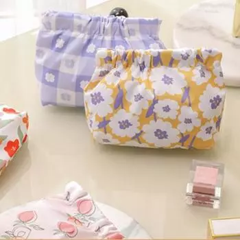 Сумка для хранения с автоматическим закрытием, водонепроницаемая, большой емкости, из ткани Оксфорд, мультяшный чехол для гигиенических прокладок, мини-кошелек для монет, аксессуары для отдыха на природе C
