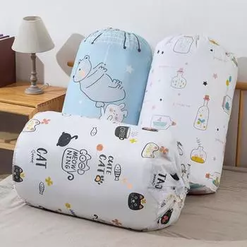 Сумка для хранения с мультяшным принтом, влагостойкая одеяла на шнурке PEVA, сумка для хранения бытовых принадлежностей 1