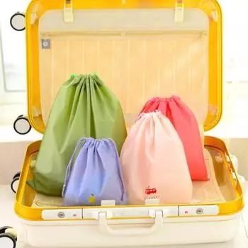 Сумка для хранения с рисунком из мультфильма, нейлоновая водонепроницаемая сумка на шнурке, многофункциональная, портативная, прочная, для обуви, нижнего белья, дорожная спортивная сумка S