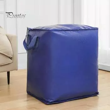 Сумка для хранения с усиленной ручкой, вместительный пыле-влагонепроницаемый органайзер, утолщенный чехол для хранения из ткани Оксфорд M серый