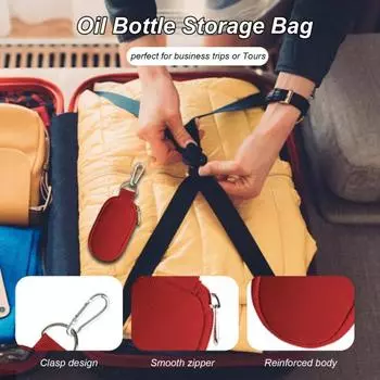 Сумка для хранения с застежкой-молнией, дорожные принадлежности, однотонная, 10 сеток, флакон для эфирного масла, дорожная сумка, прочная, экономящая место фиолетовый