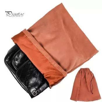 Сумка для хранения с затягивающимся шнурком, вместительная, пылезащитная, многоцелевая, многоразовая, для хранения конфет, органайзер для мелочей S бежевый