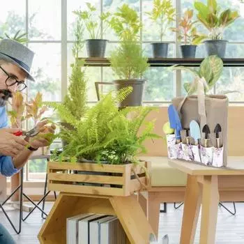 Сумка для хранения садовых инструментов, несколько карманов, большая вместимость, максимальная нагрузка, несущие ручки, лопата, грабли, перчатки для хранения