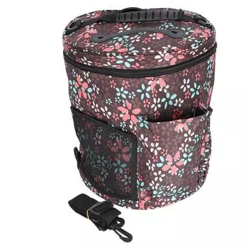 Сумка для хранения шерсти цилиндрический держатель пряжи с принтом своими руками органайзер для вязания