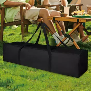 Сумка для хранения шеста для кемпинга, черная, многофункциональная, для штатива, дорожный багаж Length 120cm