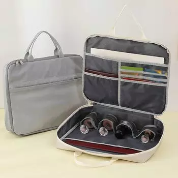 Сумка для хранения штампов с несколькими отделениями, простая сумка для демонстрации штифтов, многоразовый защитный чехол для хранения файлов Style 1 Grey