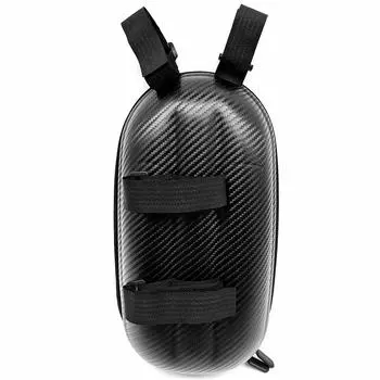 Сумка для хранения скутера, непромокаемая сумка на руль скутера, передняя подвесная сумка с жестким корпусом из ЭВА, подходящая для складных велосипедов самокатов чёрный