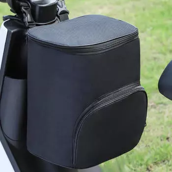 Сумка для хранения скутера велосипеда универсальная большая вместимость для езды на открытом воздухе водонепроницаемая для велоспорта 28x20x32 cm_Black front