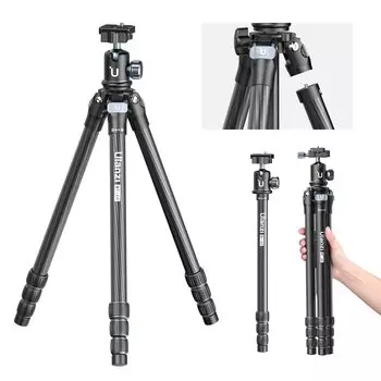 Сумка для хранения смартфона Ulanzi Carbon Camera Extendable 4 Travel Center Low Angle Максимальная грузоподъемность 10 кг Подходит для штатива MT-60, штатива,