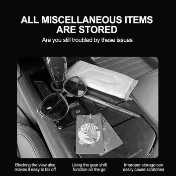 Сумка для хранения солнцезащитного козырька автомобиля, многофункциональная, для хранения, для уборки, органайзер для солнцезащитного козырька, многокарманный автомобильный чехол, держатель для ручек, внутреннее хранение серый