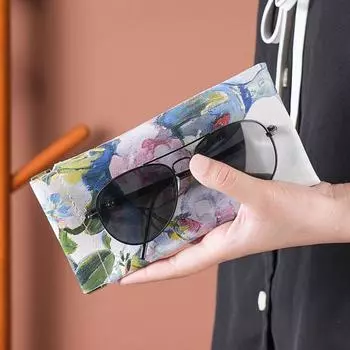 Сумка для хранения солнцезащитных очков из искусственной кожи, простой футляр для очков, портативный футляр для очков A