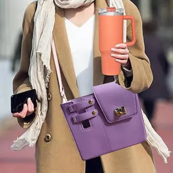 Сумка для хранения стаканов для воды Crossbody для путешествий, походов и пешего туризма синий