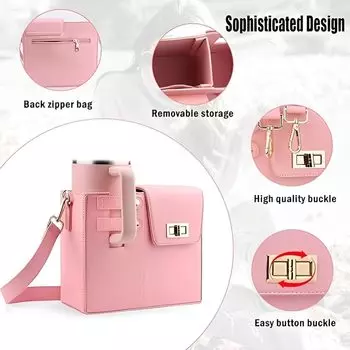 Сумка для хранения стаканов для воды на открытом воздухе, сумка для бутылок с держателем для бутылок с водой, сумка для переноски бутылок с водой