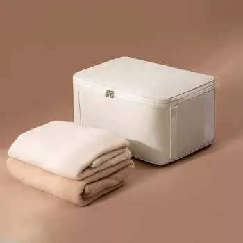 Сумка для хранения стеганого одеяла из хлопка и ткани Оксфорд, сумка для хранения и организации вещей, сумка для переезда и упаковки багажа S покинуть белый