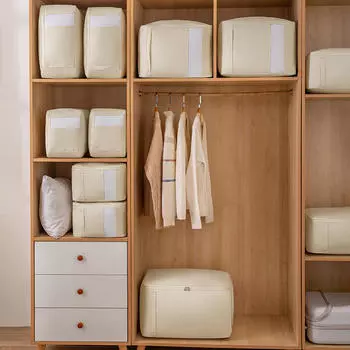 Сумка для хранения стеганого одеяла из хлопка и ткани Оксфорд, сумка для хранения и организации вещей, сумка для переезда и упаковки багажа S серый