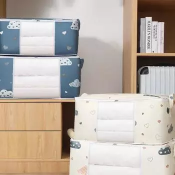 Сумка для хранения стеганого одеяла, водонепроницаемые сумки для сортировки пододеяльников, сумка-органайзер для гардероба, большая герметичная сумка для хранения под кроватью