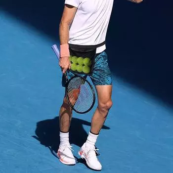 Сумка для хранения теннисных мячей, женская и мужская, регулируемая поясная сумка, держатель для мячей для пинг-понга, переносная спортивная сумка с карманом