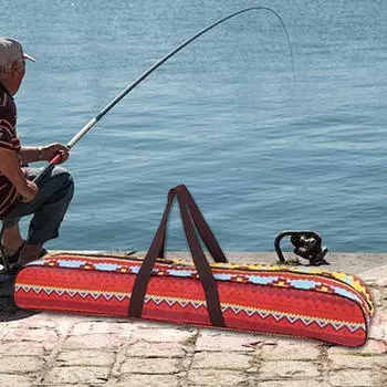 Сумка для хранения тента, удочки, удобный водонепроницаемый органайзер для кемпинга красный