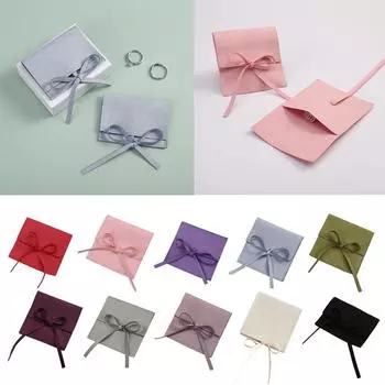 Сумка для хранения ювелирных изделий Мягкий и роскошный мешочек Универсальный мешочек для ювелирных изделий Контейнер для хранения аксессуаров для ювелирных изделий Мелкий предмет бежевый