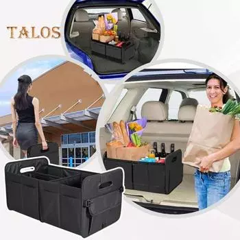 Сумка для хранения в багажнике автомобиля, 9 карманов, складной большой вместительный складной органайзер с несколькими отделениями для внедорожников, минивэнов, для любого автомобиля розовый