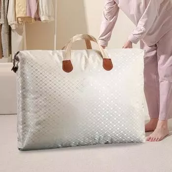 Сумка для хранения в гардеробе, складная молния с ручкой корзины, органайзер для хранения одежды, органайзер для переезда S