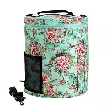 Сумка для хранения вязальных инструментов, тканая сумка для хранения, сумка для хранения пряжи, крючки для вязания из шерсти 28 28 32cm оранжевый