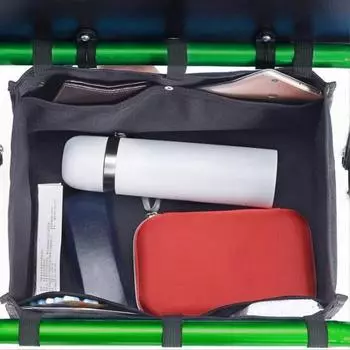 Сумка для хранения вспомогательных средств для ходьбы Yousheng с несколькими карманами, вместительная водонепроницаемая тканевая сумка для хранения, функциональная сумка-органайзер чёрный