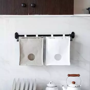 Сумка для хранения всякой всячины, кухонный мешок для вытяжки мусора, сортировочная сумка, многофункциональная сумка для хранения из ткани Оксфорд белый