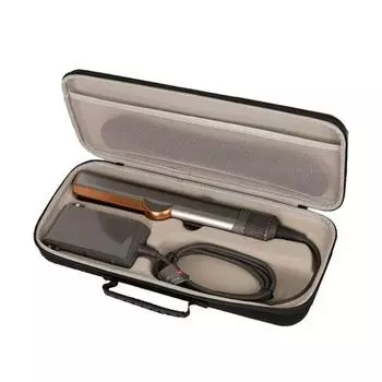 Сумка для хранения выпрямителя для волос с сетчатым карманом, большой вместимости, ударопрочная, ударопрочная