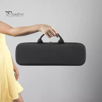 Сумка для хранения выпрямителя для волос. Жесткий чехол для переноски с ручкой. Застежка-молния. Противоударная, ударопрочная, водонепроницаемая сумка для хранения для Airstrait HT01. чёрный