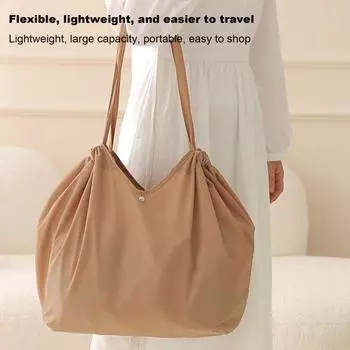 Сумка для хранения Yousheng большой емкости с плечевым ремнем, прочная, несущая, износостойкая, складная, портативная сумка для покупок синий