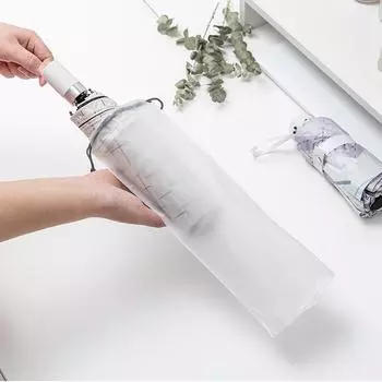 Сумка для хранения зонтика, водонепроницаемая сумка с веревкой, пластиковый пакет, сумка для хранения автомобиля, сумка для мокрого зонта, полупрозрачная сумка коричневый