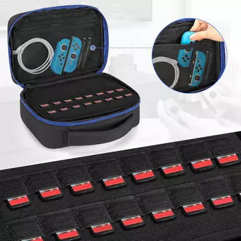 Сумка для игрового контроллера, дорожная сумка для хранения с ручкой, переносной чехол для переноски, видеоигры