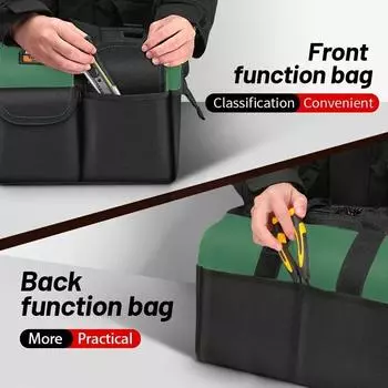 Сумка для инструментов электрика, прочная и долговечная, утолщенная, из оксфорда, водонепроницаемая, с несколькими карманами, сумка для хранения инструментов, ящик для инструментов