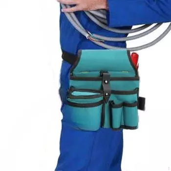 Сумка для инструментов электрика с регулируемым поясным ремнем, универсальный держатель с несколькими карманами для плотника