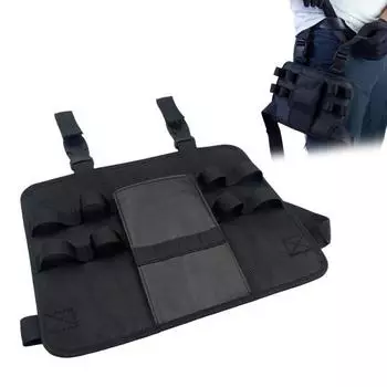 Сумка для инструментов электрика с регулируемым ремнем, водонепроницаемая ткань, прочная прострочка, многофункциональная сумка для инструментов