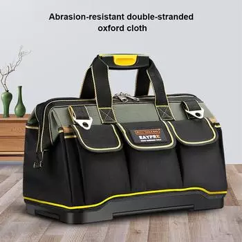 Сумка для инструментов, большая вместимость, чехол для хранения, ткань Оксфорд 1680D, дорожный набор инструментов, отвертка, рулетка, органайзер, упаковка 20 дюймов